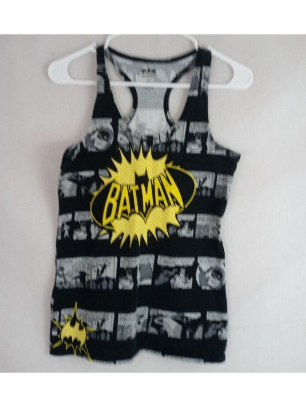 2015 DC Comics Batman Comic Strip Women's Tank Top Size Medium
